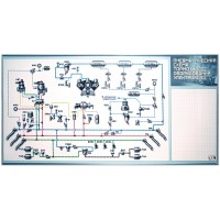 Электрифицированный стенд "Пневматическая схема тормозного оборудования электровоза ВЛ80С"