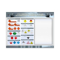 Интерактивный стенд "Классификация опасных грузов по характеру и степени опасности" с маркерными полями
