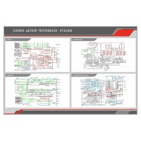 Стенд "Схемы цепей управления тепловозом 2ТЭ10М"